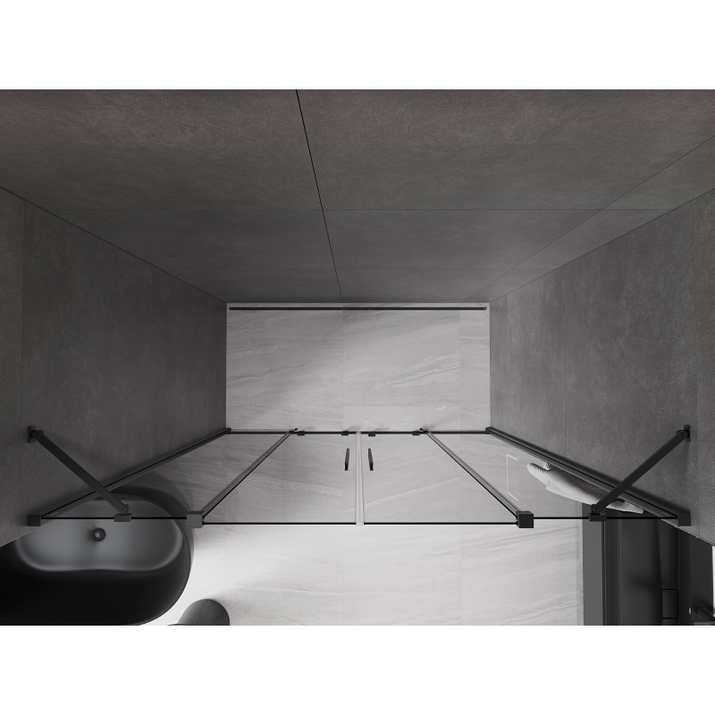 Mexen Velar Duo liuguksega dušiuksed 200 cm, grafiit, gunmetal - 871-200-000-42-95