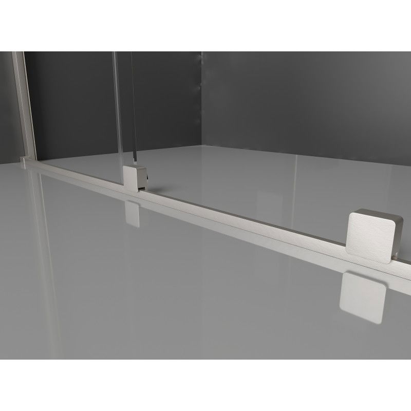 Mexen Velar Duo schuifdouchedeuren 180 cm, grafiet, geborsteld nikkel - 871-180-000-42-97