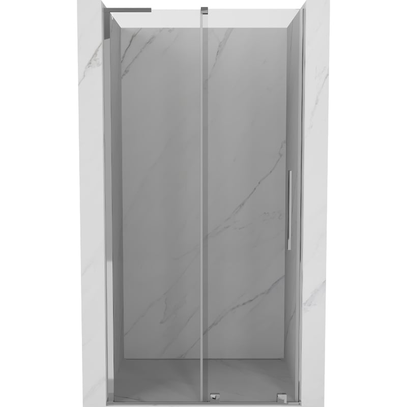 Mexen Velar L liuguksed dušiuksed 90 cm, läbipaistev, kroom - 871-090-003-01-01