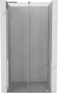 Mexen Velar L drsna tuš vrata 90 cm, prozorna, krom - 871-090-003-01-01