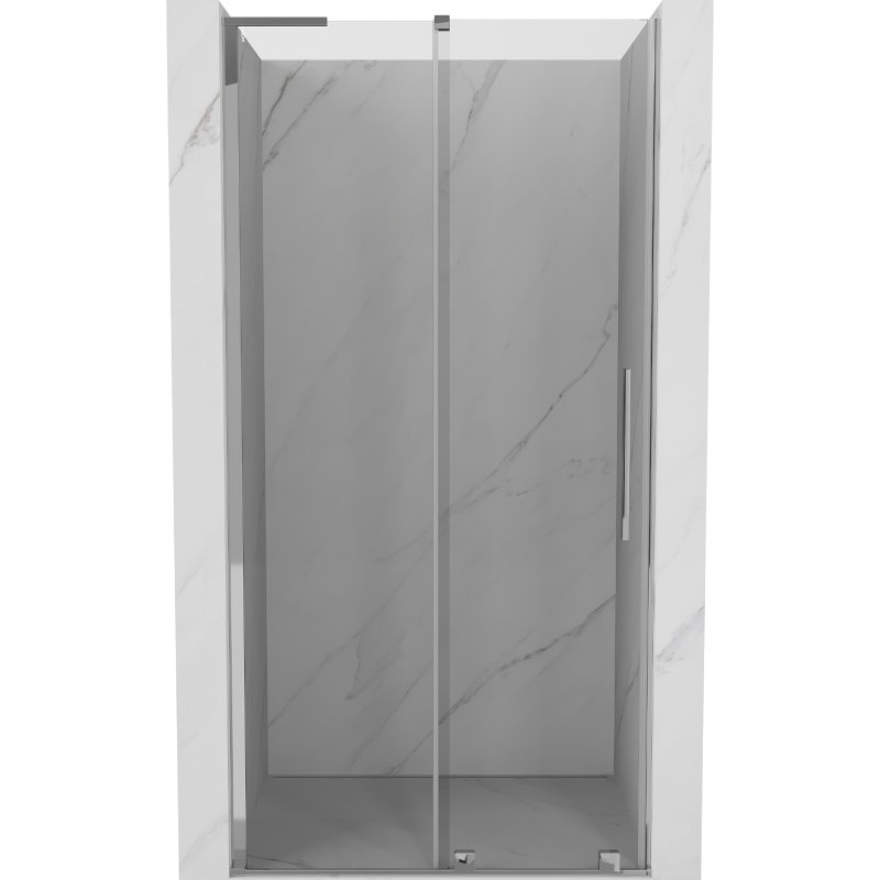 Mexen Velar L Schiebetür Dusche 100 cm, transparent, Chrom - 871-100-003-01-01