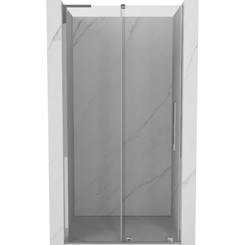 Mexen Velar L lükand dušiuksed 110 cm, läbipaistev, kroom - 871-110-003-01-01