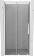 Mexen Velar L drzwi prysznicowe rozsuwane 100 cm, transparent, białe - 871-100-003-01-20