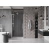 Mexen Velar L sliding shower door 110 cm, transparent, white - 871-110-003-01-20