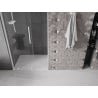 Mexen Velar L sliding shower door 100 cm, transparent, white - 871-100-003-01-20