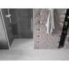 Mexen Velar L drzwi prysznicowe rozsuwane 110 cm, transparent, białe - 871-110-003-01-20