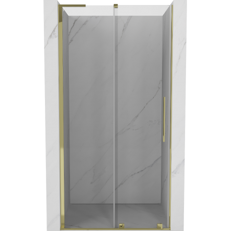 Mexen Velar L puertas de ducha correderas 90 cm, transparente, dorado - 871-090-003-01-50