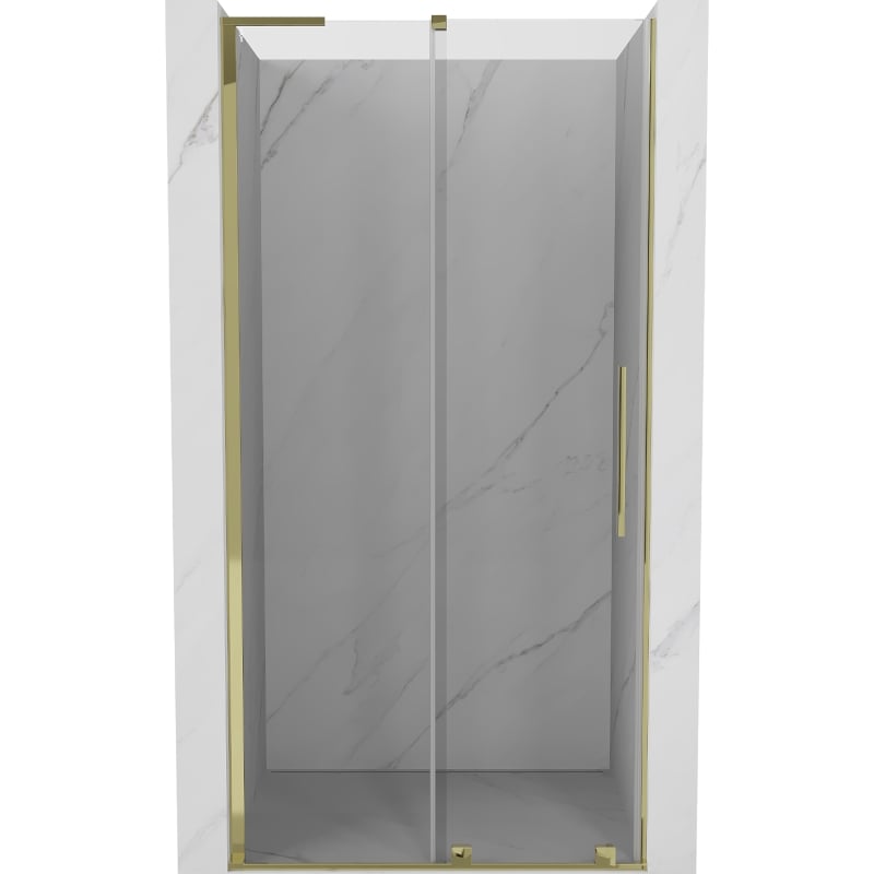 Mexen Velar L klizna vrata klizna 110 cm, prozirno, zlatno - 871-110-003-01-50