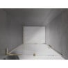 Mexen Velar L drzwi prysznicowe rozsuwane 90 cm, transparent, złote - 871-090-003-01-50