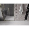 Mexen Velar L drzwi prysznicowe rozsuwane 120 cm, transparent, złote - 871-120-003-01-50