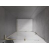 Mexen Velar L drzwi prysznicowe rozsuwane 100 cm, transparent, złote - 871-100-003-01-50