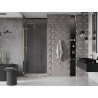 Mexen Velar L klizna vrata za tuš 120 cm, prozirna, zlatna - 871-120-003-01-50