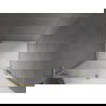 Mexen Velar L Duschschiebetür 90 cm, transparent, gebürstetes Gold - 871-090-003-01-55