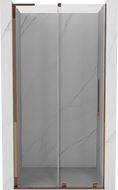 Mexen Velar L klizna vrata na klizanje 100 cm, prozirna, ružičasto zlato - 871-100-003-01-60