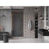 Mexen Velar L porte de douche coulissante 100 cm, transparent, or rose - 871-100-003-01-60
