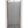 Mexen Velar L porte de douche coulissante 120 cm, transparent, or rose - 871-120-003-01-60