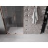 Mexen Velar L lükandustega dušiuks 120 cm, läbipaistev, roosakaskuldne - 871-120-003-01-60