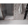 Mexen Velar L porte de douche coulissante 110 cm, transparent, or rose - 871-110-003-01-60