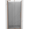 Mexen Velar L drzwi prysznicowe rozsuwane 100 cm, transparent, miedź szczotkowana - 871-100-003-01-65