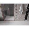 Mexen Velar L drzwi prysznicowe rozsuwane 120 cm, transparent, miedź szczotkowana - 871-120-003-01-65