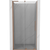 Mexen Velar L Schiebetür 110 cm, transparent, gebürstetes Kupfer - 871-110-003-01-65