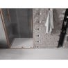 Mexen Velar L drzwi prysznicowe rozsuwane 120 cm, transparent, miedź szczotkowana - 871-120-003-01-65