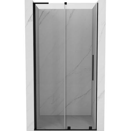 Mexen Velar L Duschabtrennung Schiebetür 100 cm, transparent, schwarz - 871-100-003-01-70