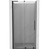 Mexen Velar L Duschabtrennung Schiebetür 100 cm, transparent, schwarz - 871-100-003-01-70