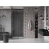Mexen Velar L sliding shower door 90 cm, transparent, black - 871-090-003-01-70