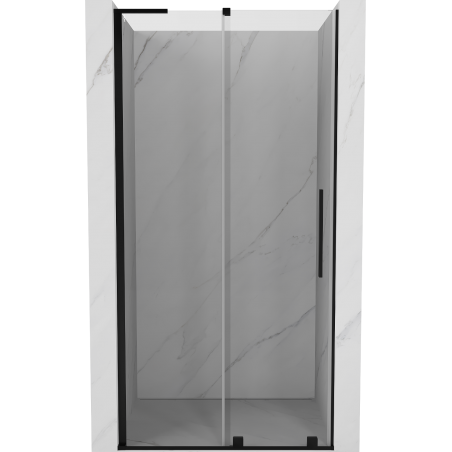 Mexen Velar L drzwi prysznicowe rozsuwane 120 cm, transparent, czarne - 871-120-003-01-70