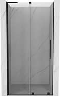 Mexen Velar L dušiuks 120 cm, läbipaistev, must - 871-120-003-01-70