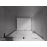 Mexen Velar L porte de douche coulissante 120 cm, transparent, noir - 871-120-003-01-70