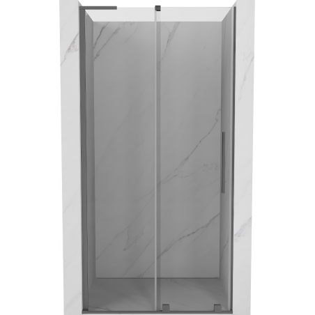Mexen Velar L Schiebetür 100 cm, transparent, Gun Metal - 871-100-003-01-95