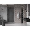 Mexen Velar L drzwi prysznicowe rozsuwane 110 cm, transparent, gun metal  - 871-110-003-01-95