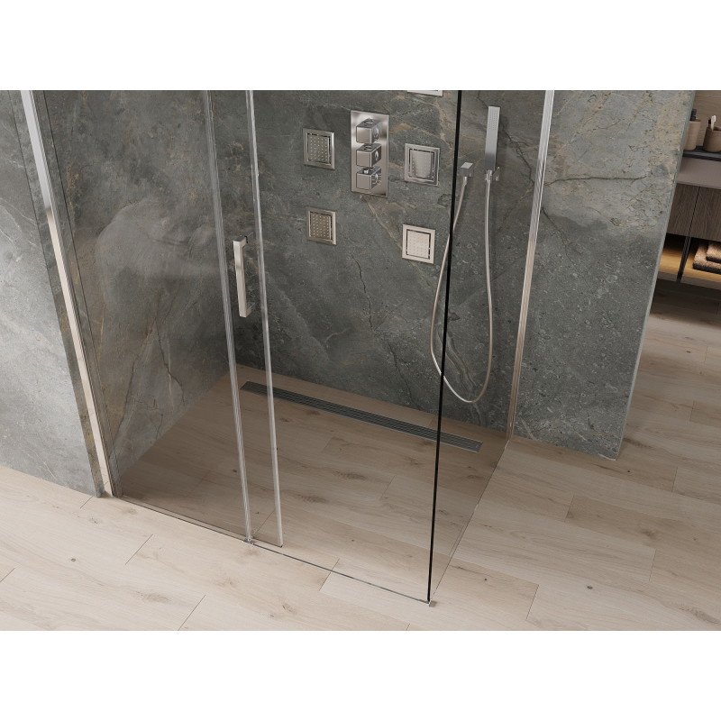 Mexen Omega klizna tuš kabina klizna 110 x 90 cm, prozirno, krom - 825-110-090-01-00