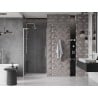 Mexen Velar L drzwi prysznicowe rozsuwane 120 cm, transparent, nikiel szczotkowany - 871-120-003-01-97