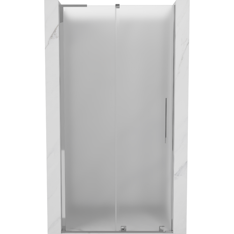 Mexen Velar L sliding shower door 100 cm, frost, chrome - 871-100-003-31-01