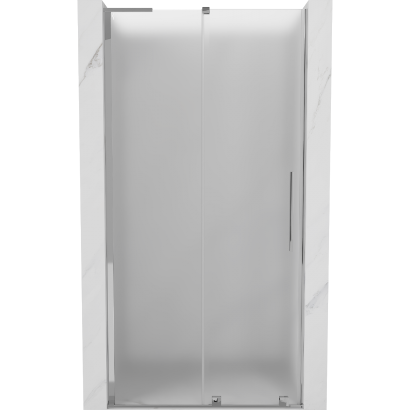 Mexen Velar L puerta de ducha corredera 110 cm, escarcha, cromo - 871-110-003-31-01