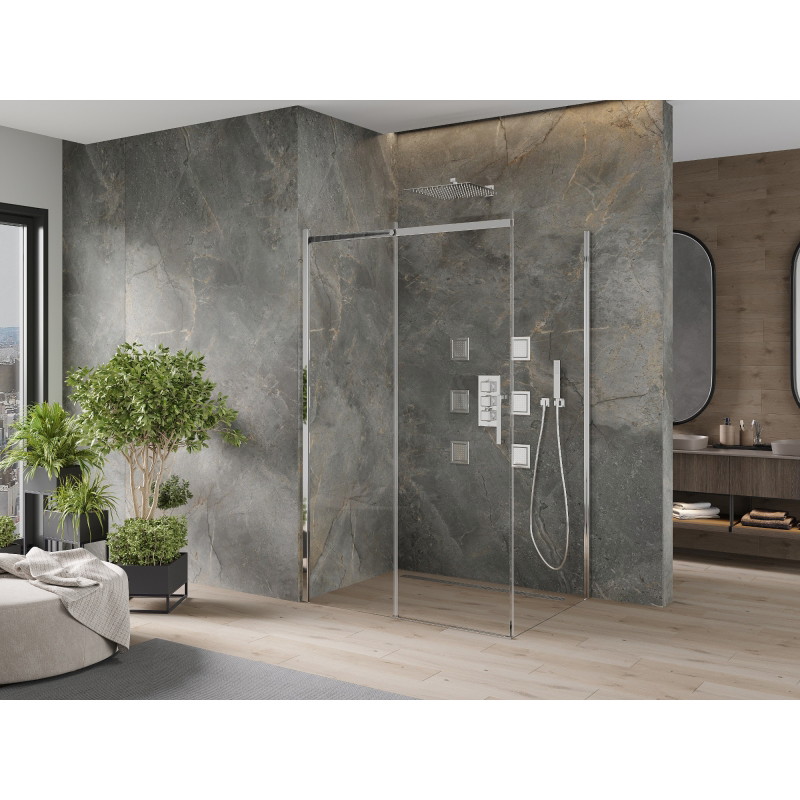 Mexen Omega klizna tuš kabina klizna 110 x 90 cm, prozirno, krom - 825-110-090-01-00