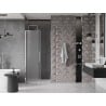 Mexen Velar L sliding shower door 110 cm, frosted, chrome - 871-110-003-31-01