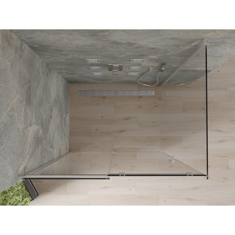 Mexen Omega klizna tuš kabina klizna 110 x 90 cm, prozirno, krom - 825-110-090-01-00