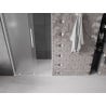 Mexen Velar L sliding shower door 100 cm, frost, white - 871-100-003-31-20