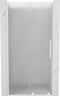 Mexen Velar L drzwi prysznicowe rozsuwane 110 cm, szron, białe - 871-110-003-31-20