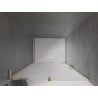 Mexen Velar L porte doccia scorrevoli 100 cm, ghiacciato, oro - 871-100-003-31-50