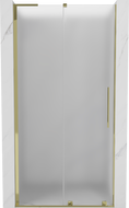 Mexen Velar L drzwi prysznicowe rozsuwane 120 cm, szron, złote - 871-120-003-31-50