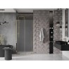 Mexen Velar L dušiuksed liuguvad 120 cm, härmatis, kuldsed - 871-120-003-31-50