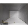 Mexen Velar L dušiuksed liuguvad 120 cm, härmatis, kuldsed - 871-120-003-31-50