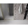 Mexen Velar L porta doccia scorrevole 90 cm, ghiacciato, oro spazzolato - 871-090-003-31-55