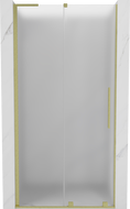 Mexen Velar L drzwi prysznicowe rozsuwane 110 cm, szron, złote szczotkowane - 871-110-003-31-55