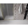 Mexen Velar L sliding shower door 120 cm, frosted, brushed gold - 871-120-003-31-55